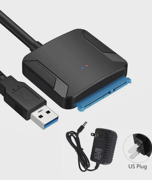 SATA naar USB 3.0 Adapter Kabel voor 3.5/2.5 inch HDD/SSD - Ondersteunt UASP & 12V Voeding