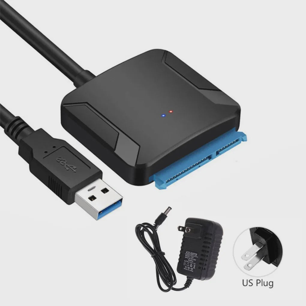 SATA naar USB 3.0 Adapter Kabel voor 3.5/2.5 inch HDD/SSD - Ondersteunt UASP & 12V Voeding