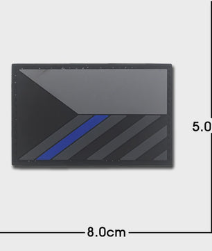 3D PVC Vlag Patches - Rubberen Militaire Emblemen met Klittenband