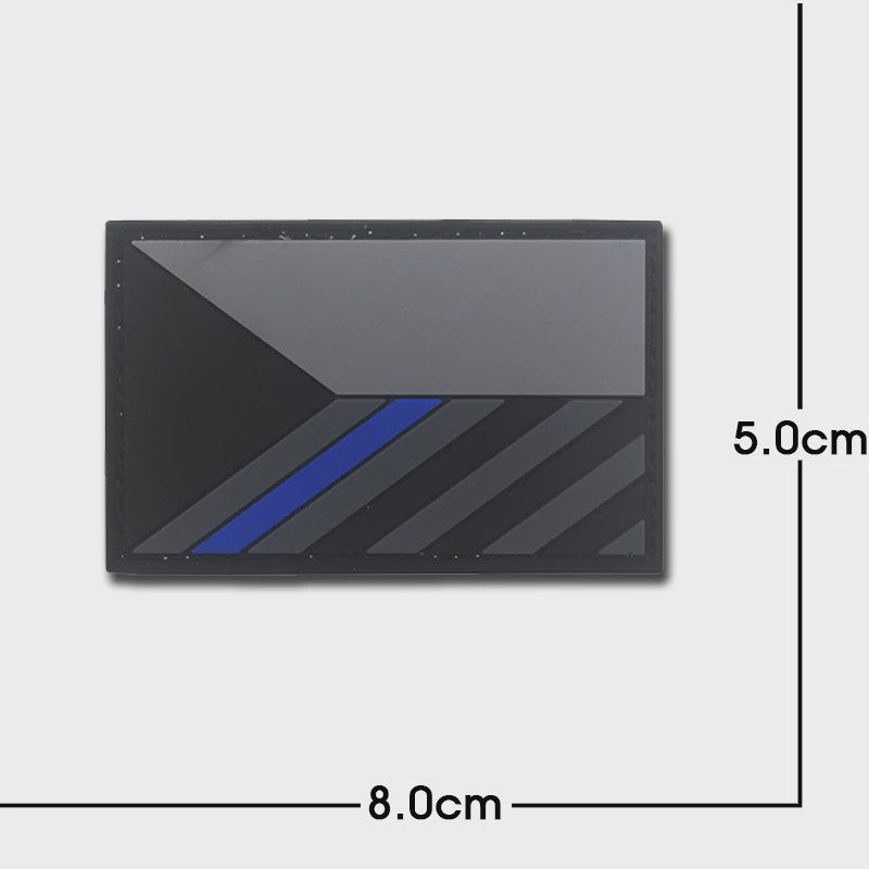 3D PVC Vlag Patches - Rubberen Militaire Emblemen met Klittenband