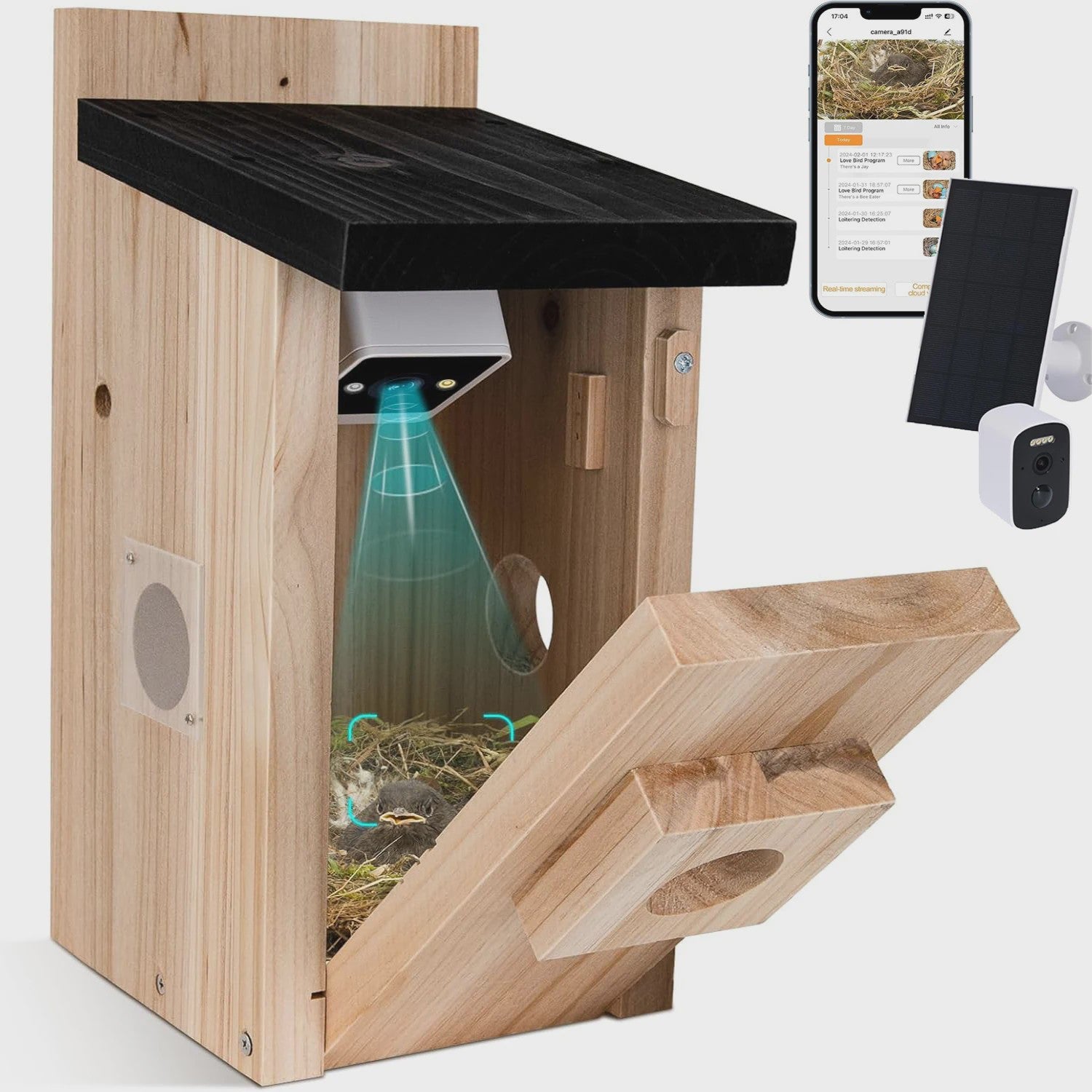Slim Vogelhuisje met Camera: Slimme Nestkast met Bewegingsdetectie & App