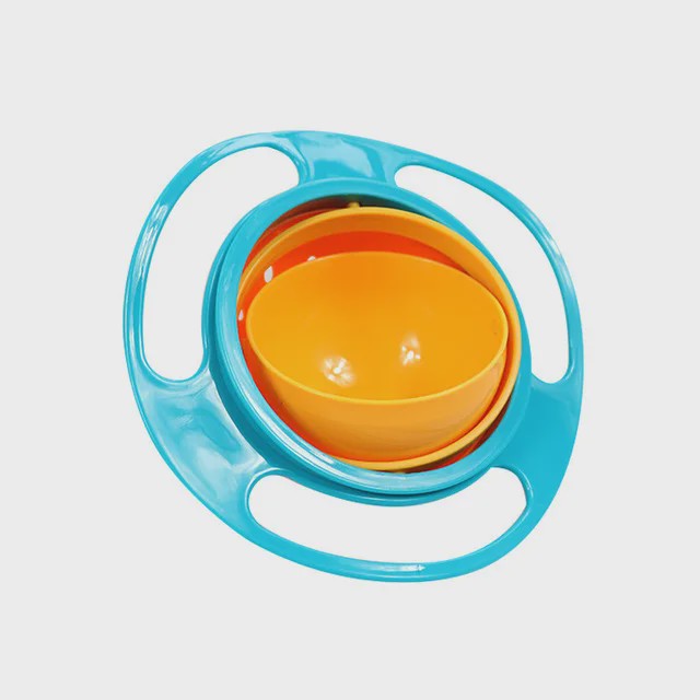 Anti-Knoei Gyro Kom voor Baby's - 360° Draaibaar en Omvalbestendig Voerbakje