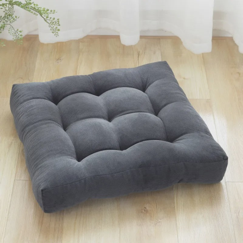 Comfortabel Vierkant Vloerkussen - Dikke Zachte Zitmat voor Meditatie, Yoga & Ontspanning