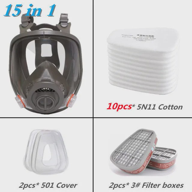 Professioneel Gasmasker 6800 - Volledig Gelaatsmasker met Verwisselbaar Filter voor Industrieel Gebruik