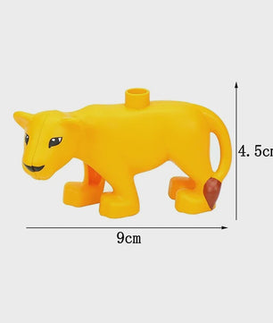 Grote Bouwstenen Dierenpark & Boerderij Figuren - Compatibel met Duplo