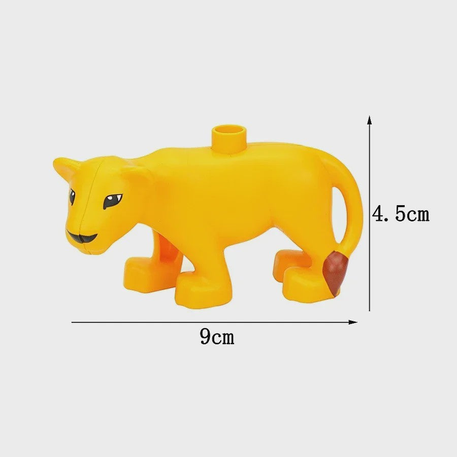 Grote Bouwstenen Dierenpark & Boerderij Figuren - Compatibel met Duplo