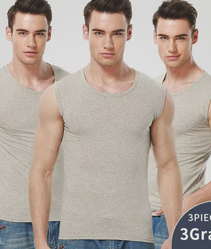 Heren Mouwloos Katoenen Vest - Comfortabel voor Sport & Fitness
