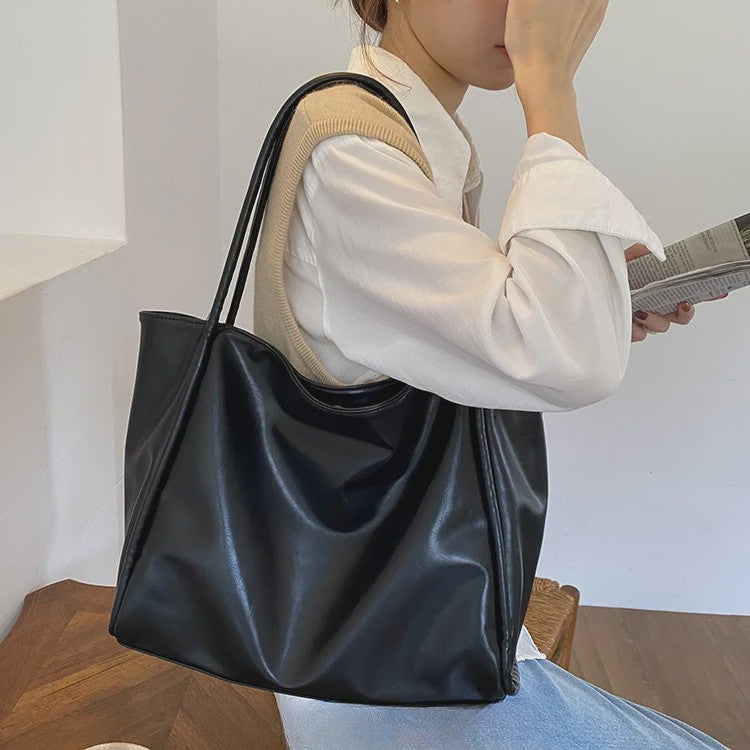 Dames Tote Bag met Textuur - Ruim, Niche Design, Schoudertas voor Dagelijks Gebruik