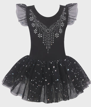 Meisjes Balletpakje met Glitter Tutu Rok & Strass Versiering - Dans & Gymnastiek