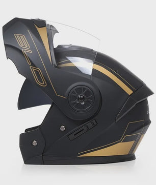 Modulaire Motorhelm met Dubbel Vizier - Flip-Up Full Face Helm voor Heren & Dames