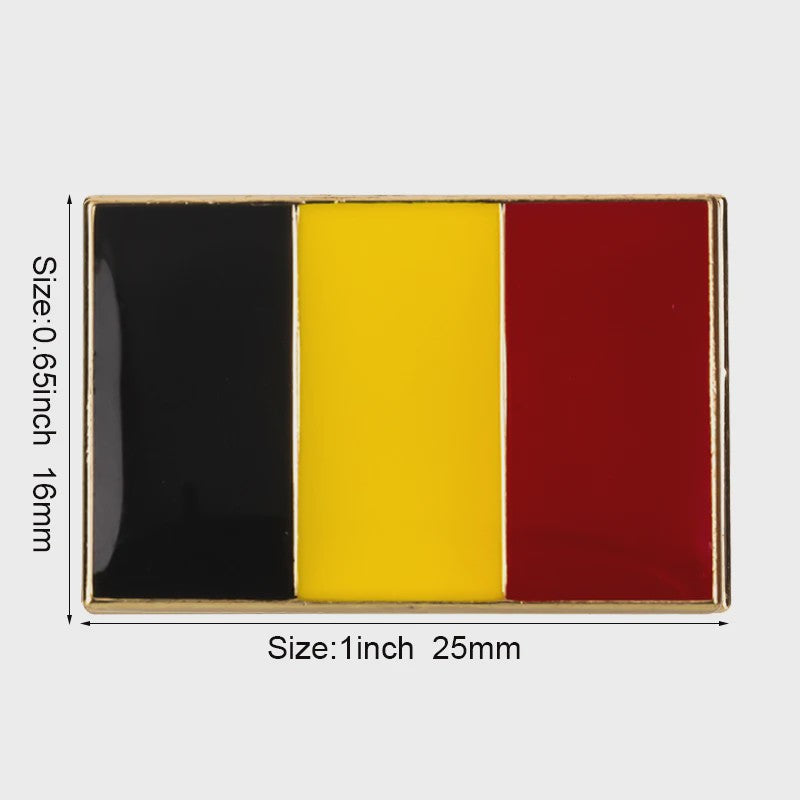 Belgische Vlag Speld - Stijlvolle Badge voor Kleding en Tassen