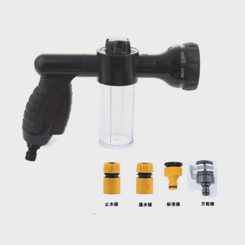 Multifunctionele Hondendouche Spuitpistool 8-in-1 met Schuimfunctie - Ideaal voor Huisdieren, Auto & Tuin