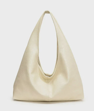 Luxe Grote Zwarte Hobo Schoudertas van Zacht PU Leer - Stijlvolle Dames Shopper en Reistote