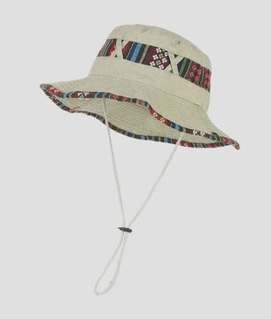 Heren Bucket Hat met Brede Rand - UV Bescherming voor Vissen, Wandelen & Outdoor
