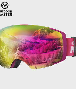 OutdoorMaster PRO Ski Goggles: Verwisselbare HD Lens, UV400, Anti-Fog, Over-The-Glasses