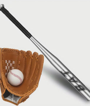 Baseball Starter Set voor Tieners: Aluminium Bat, Vanghandschoen & Bal - Ideaal voor Beginners