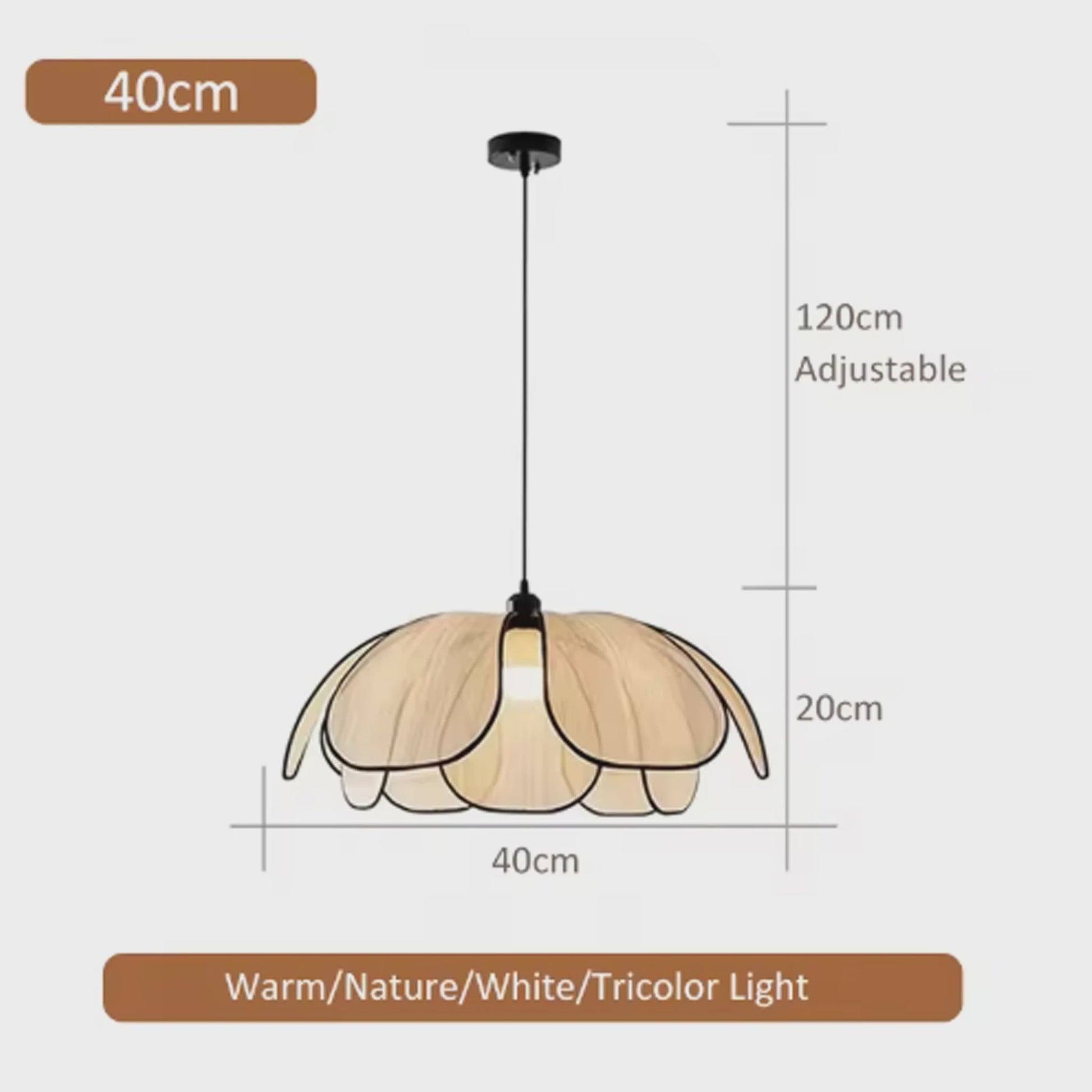 Moderne Petal Hanglamp - In Hoogte Verstelbaar - Sfeervolle Verlichting voor Woonkamer, Eetkamer & Keuken