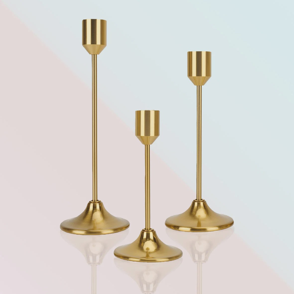 Set Kaarsenstandaards Klassiek Bullet-Head - Goud & Zwart - Decoratie & Tafeldecoratie