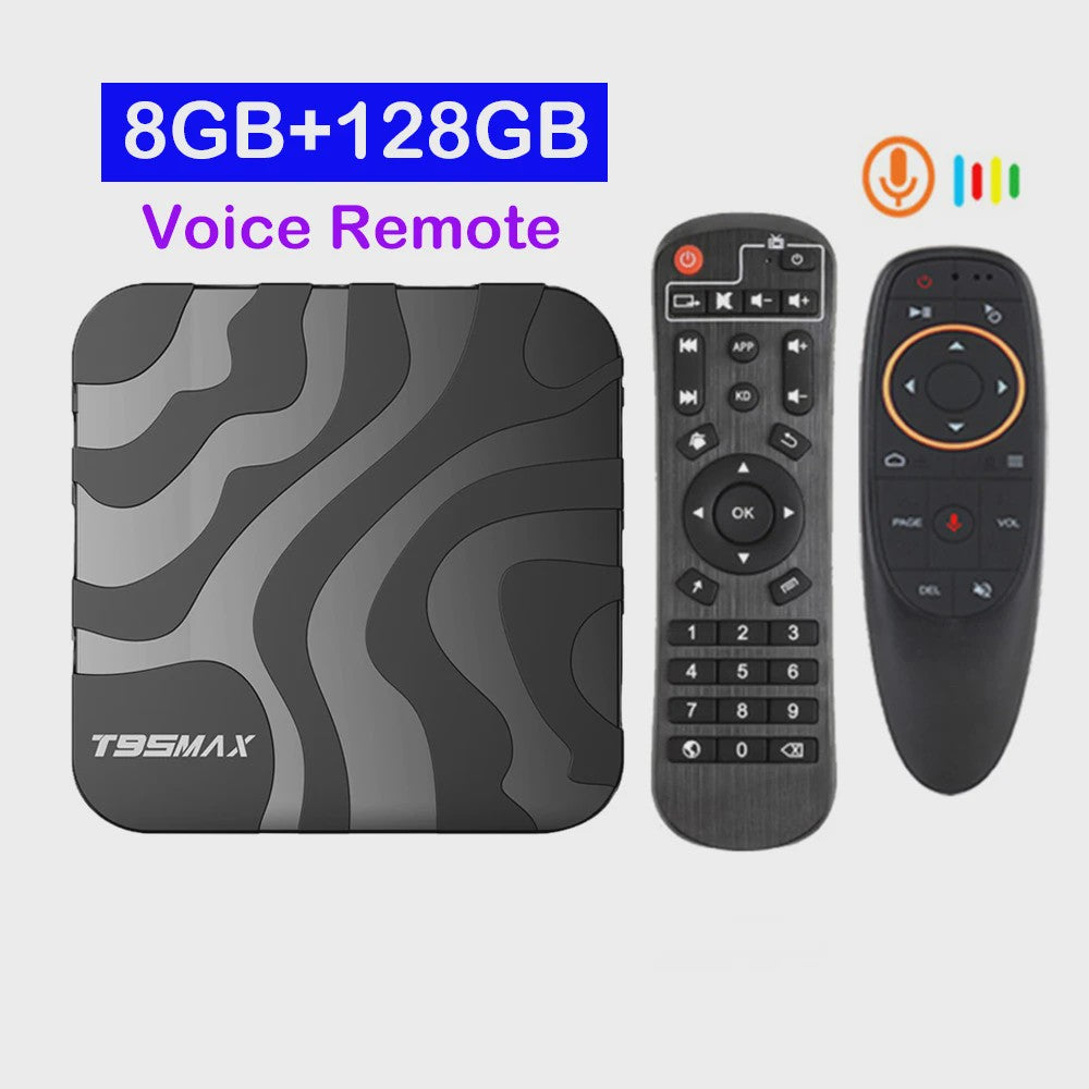 T95 Max Smart TV Box: 8K Ultra HD Streaming met Android 16, 8GB RAM, 128GB Opslag, Dual Band WiFi & Bluetooth 6.0