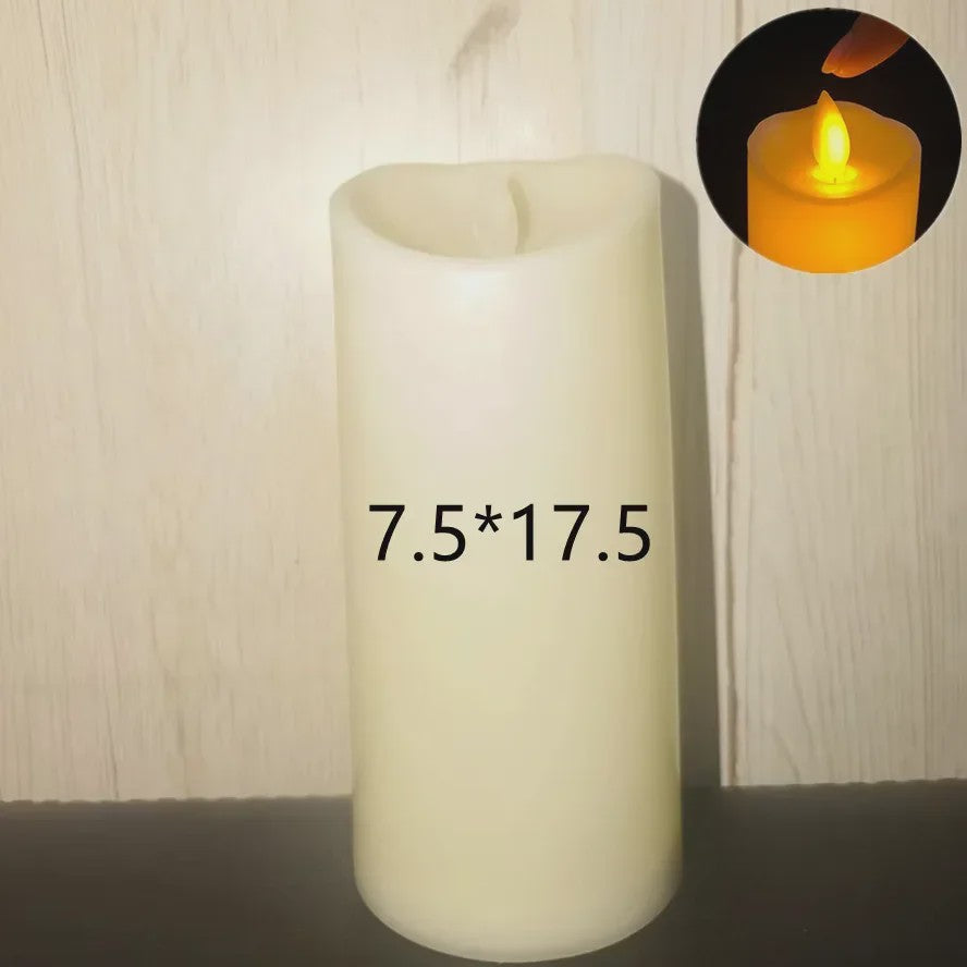 Set van 1-10 LED Kaarsen met Flakkerend Vlam Effect - Flameless Kaarsen voor Feestelijke Decoratie
