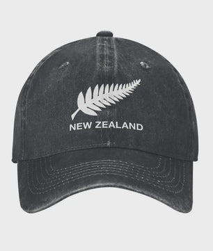 New Zealand All Blacks Unisex Baseball Cap - Vintage Denim Rugby Pet