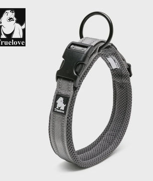 Truelove Verstelbare Hondenhalsband - Gewatteerd Mesh, 3M Reflecterend Nylon, Duurzaam & All-Weather, 8 Maten