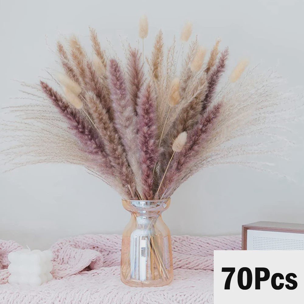 Natuurlijk Pampas Gras Boeket - Gedroogde Bloemen voor Boho Woondecoratie & Bruiloft