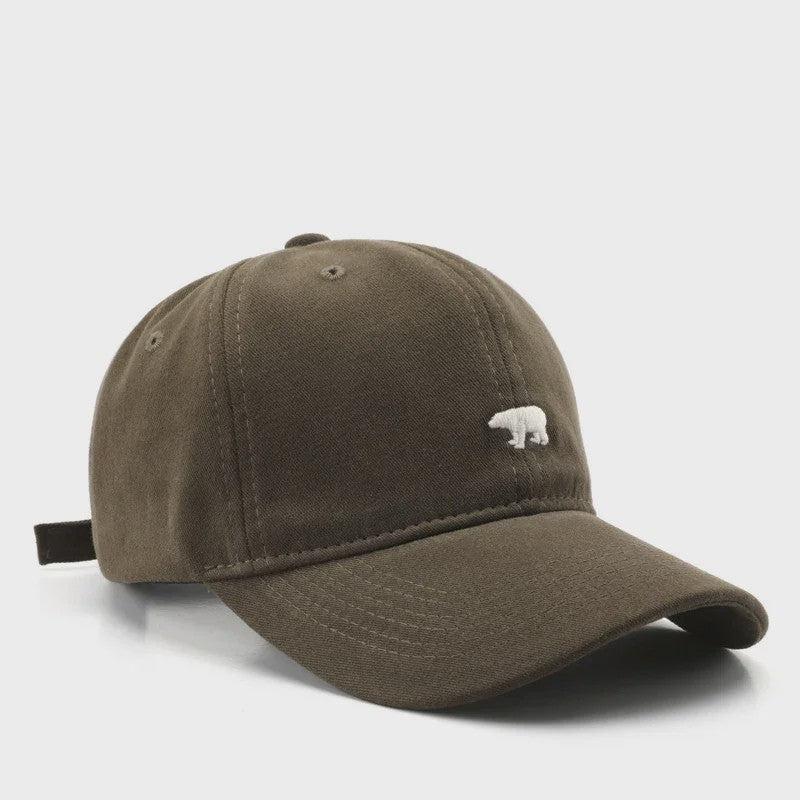 Unisex Katoenen Baseballpet met IJsbeer Embroidery - Zomer & Casual Stijl