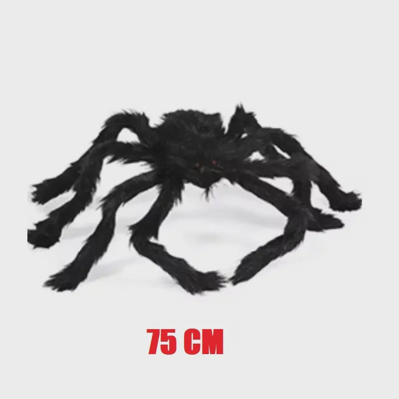 Enorme Pluche Spin Halloween Decoratie - 30cm tot 200cm
