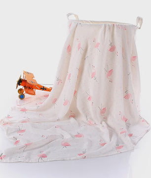 Dubbellaags Bamboe Katoen Muslin Baby Dekentje - Ademend en Multifunctioneel