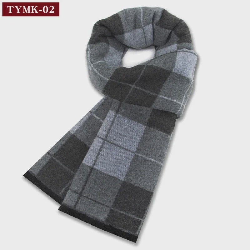 Luxe Wollen Plaid Sjaal voor Heren - Warm & Stijlvol