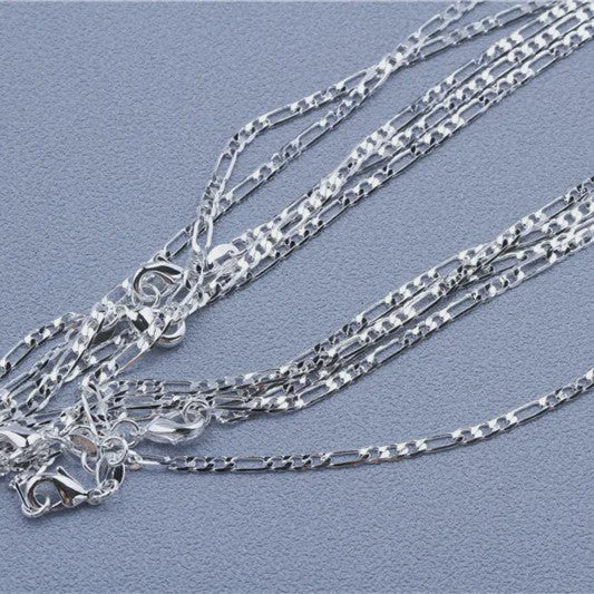 925 Sterling Zilveren Kettingen: Rolo, Figaro & Meer (16-30 Inch)