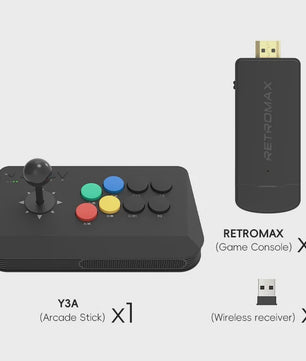 Wireless Arcade Stick Y3A Max - Pro Fight Joystick voor PC, TV Box & Retro Games