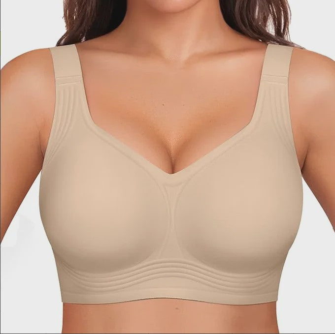 Comfortabele Naadloze Push-Up BH voor Plus Size Dames - Verbergt Rugvet & Biedt Volledige Bedekking