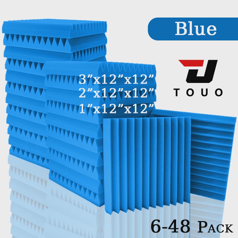 TOUO Akoestisch Schuim Panelen - Geluidsisolatie & Absorptie voor Studio, KTV, Kantoor (6-24 Stuks)