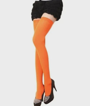 Dames Hoge Sokken Over de Knie - Zwart, Wit & Kleurrijk - Warm & Stijlvol
