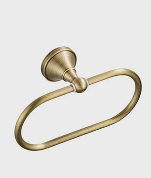 Luxe Massief Messing Badkamer Accessoires Set: Handdoekhouder, Toiletrolhouder, Ring & Haak