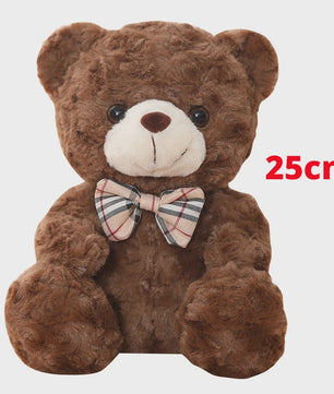 Kawaii Teddybeer Pluche Kussen met Strik - 25/35cm