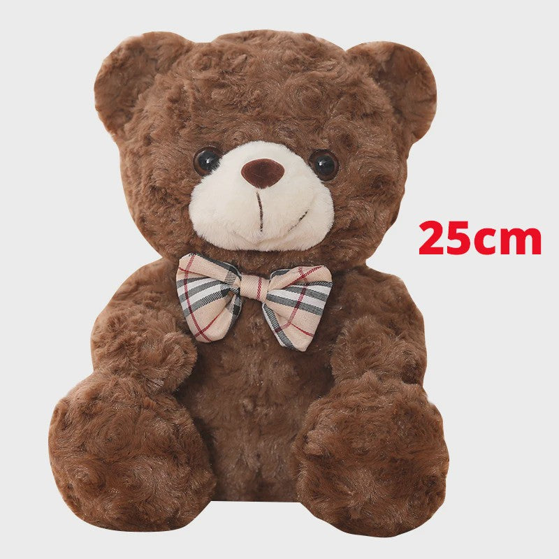 Kawaii Teddybeer Pluche Kussen met Strik - 25/35cm