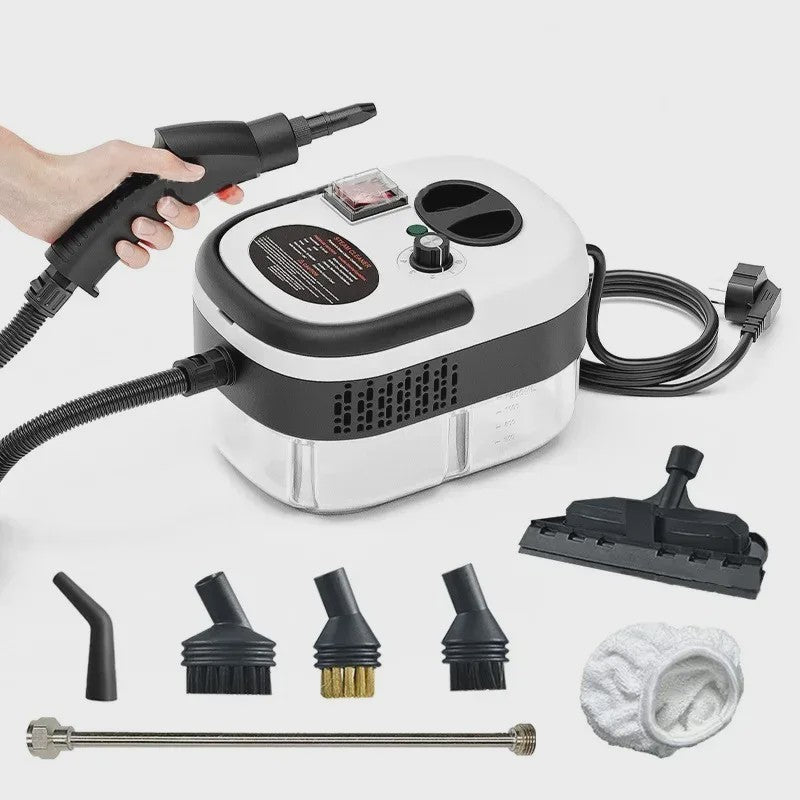 Krachtige 2500W Hogedruk Stoomreiniger - Multifunctioneel & Hittebestendig voor Huis & Auto