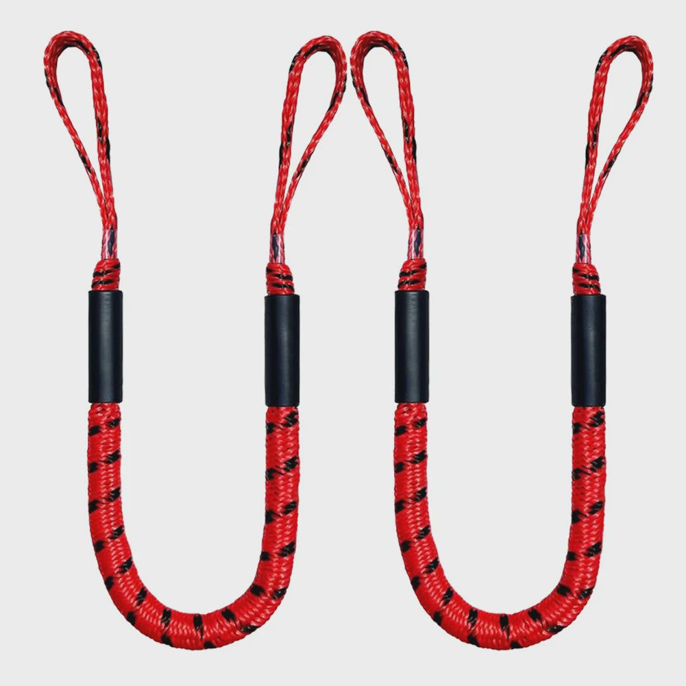 2x Bungee Docking Lijn voor Boten, Kajaks & Jetski's - 1.2m tot 1.65m Uittrekbaar