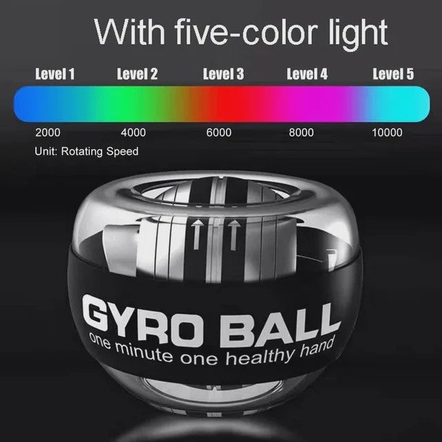 Gyro Ball Krachttrainer - Pols- en Onderarmtrainer met Auto-Start