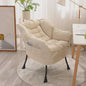 Moderne Beige Fauteuil met Zijvak - Comfortabele Relaxstoel