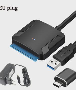 USB 3.0 naar SATA Adapter Kabel voor 2.5" en 3.5" HDD/SSD