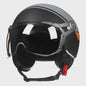 Retro Open Face Motorhelm 3/4 Vintage Chopper Scooter Helm - DOT Goedgekeurd