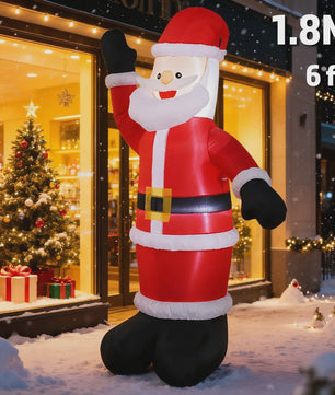 Opblaasbare Kerstman 1.5M - Feestelijke Tuindecoratie met LED Verlichting