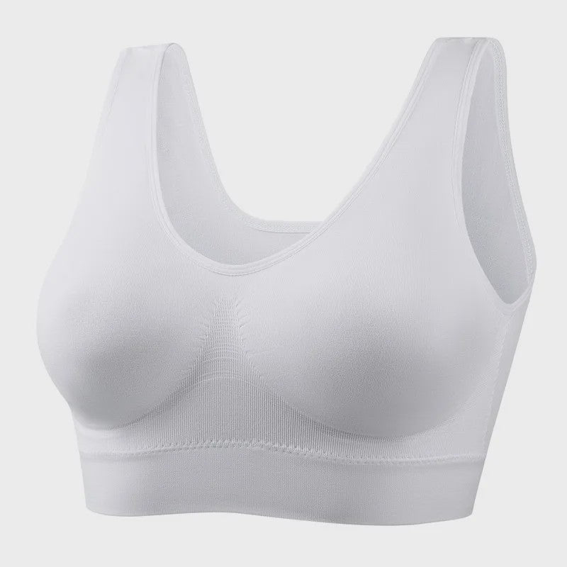 Comfortabele Seamless Lace Bralette voor Dames - Push-Up & Draadloos Sport BH