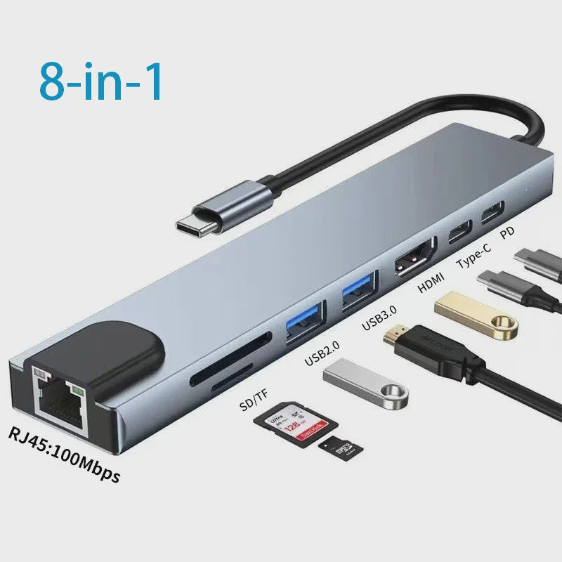 Universele USB-C Hub Docking Station met Thunderbolt 3, 4K HDMI & PD Opladen