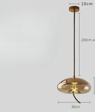 Moderne Glazen LED Hanglamp - Stijlvolle Verlichting voor Woonkamer, Keuken & Bar