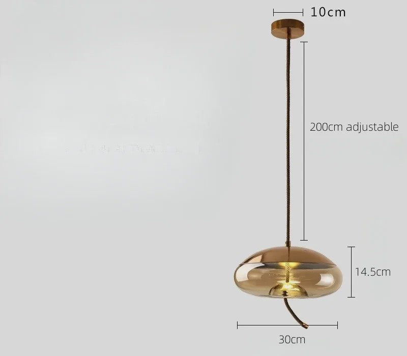 Moderne Glazen LED Hanglamp - Stijlvolle Verlichting voor Woonkamer, Keuken & Bar